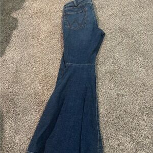 Wrangler Dark Blue Wide Leg Jeans